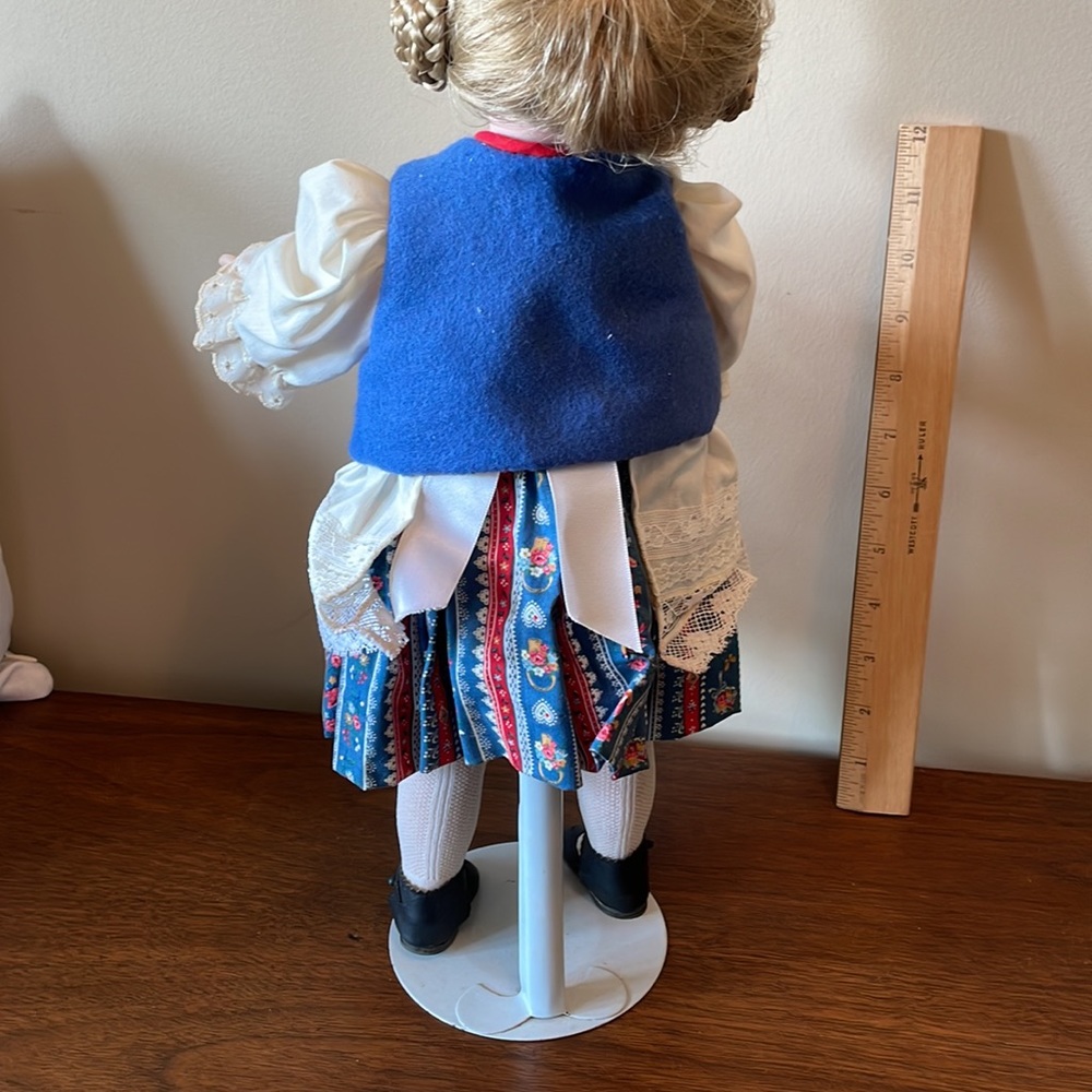 Porcelain Doll with Ramshorn Wig - Picture 7 of 7